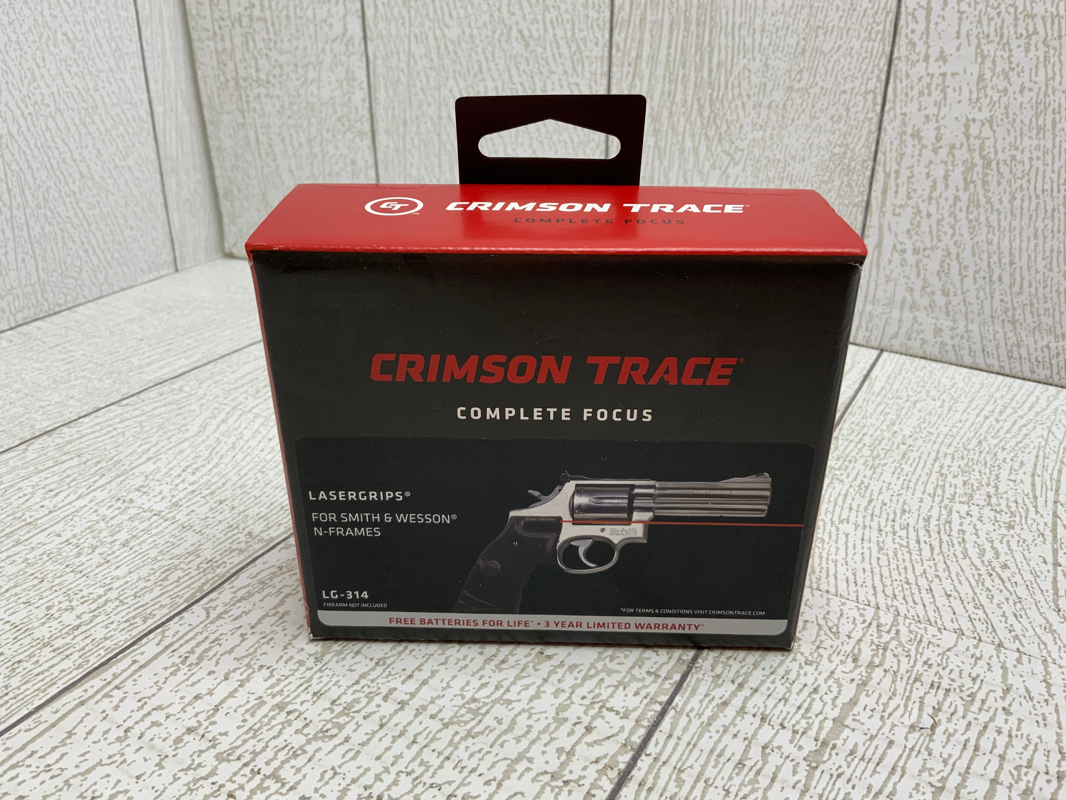 Crimson Trace Lasergrips Red Laser Sight for Round Butt Revolvers (8024921374958)